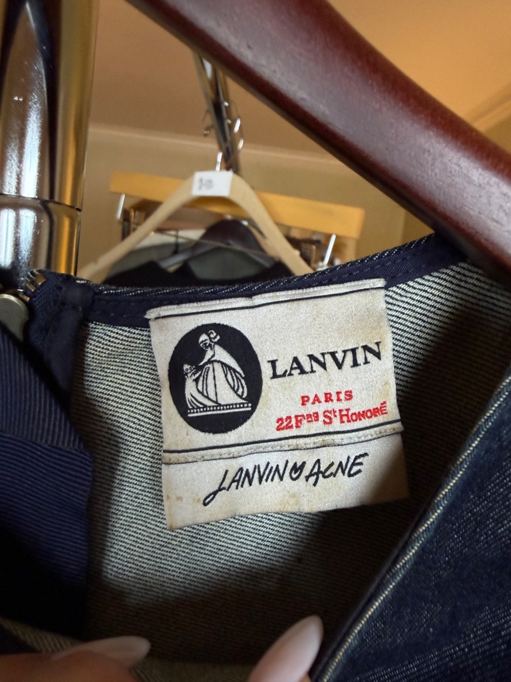 Vintage Lanvin x Acne Studios sleeveless denim dress - Picture 3 of 6